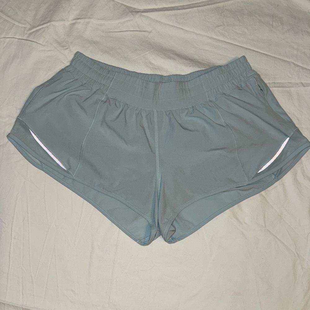 Lululemon Hotty Hot LR Short Size 10- Light Blue